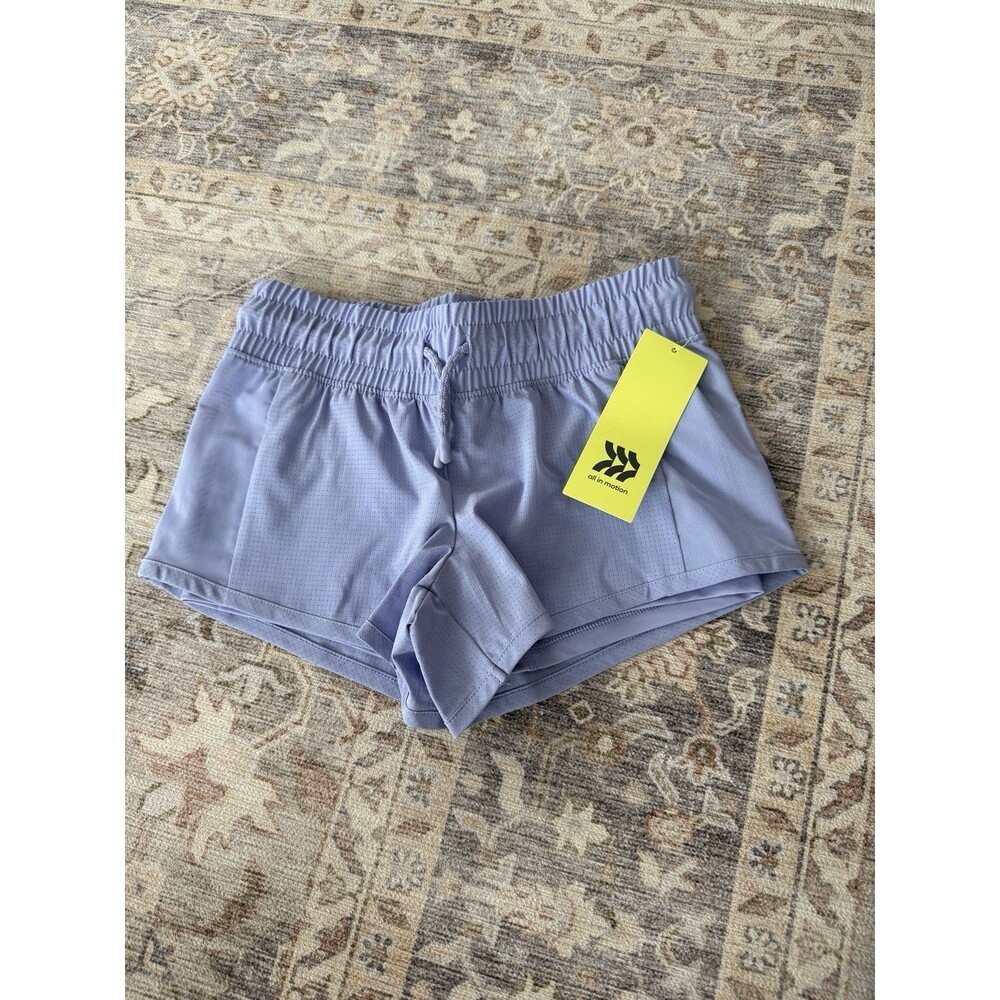 Target- All In Motion Girls Athletic Shorts Purple NWT Small 6/7